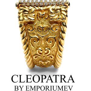 18K Gold Diamond & Ruby Handcrafted Bangle Limited Edition